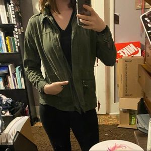 Christopher and Banks Olive Green Jacket